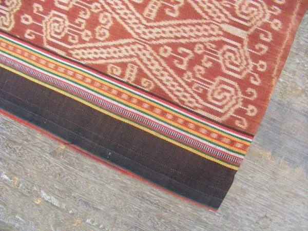 traditional outfit THRONE OF PETARA LEECH Ikat Bidang Ritual SKIRT SARONG LADIES GARMENT #86