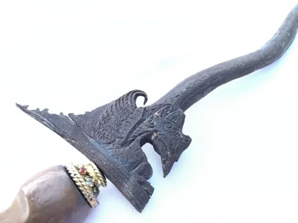BURUNG GARUDA 530mm UNUSUAL BLADE KERIS Kris traditional Weapon Knife Dagger Sword