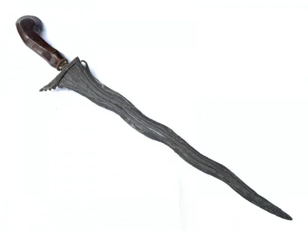 2.) KERIS PAMOR ADEQ 7 Luk (BLACK MAGIC PROTECTION) Knife Dagger Sword Kris Arms