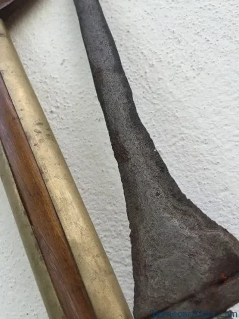 antique dagger keris lurus straight blade weapon knife dagger sword kriss asia asian (ANTIQUE KERIS LURUS) Straight Blade Weapon Knife Dagger Sword Kriss Asia Asian