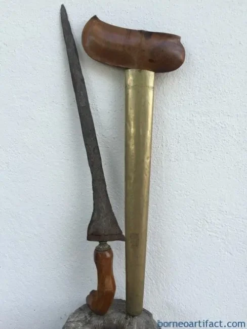antique dagger keris lurus straight blade weapon knife dagger sword kriss asia asian (ANTIQUE KERIS LURUS) Straight Blade Weapon Knife Dagger Sword Kriss Asia Asian