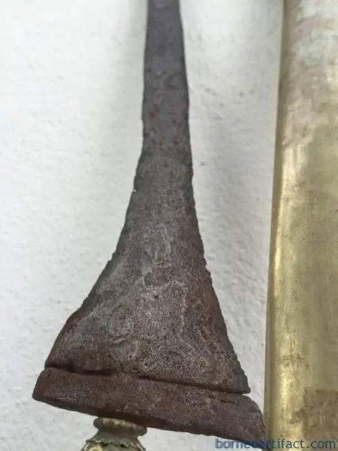 antique dagger keris lurus straight blade weapon knife dagger sword kriss asia asian (ANTIQUE KERIS LURUS) Straight Blade Weapon Knife Dagger Sword Kriss Asia Asian
