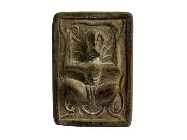 Tattoo Ink Block (140 x 95 mm) Tribal Art Body Piercing Statue Figure Figurine Borneo