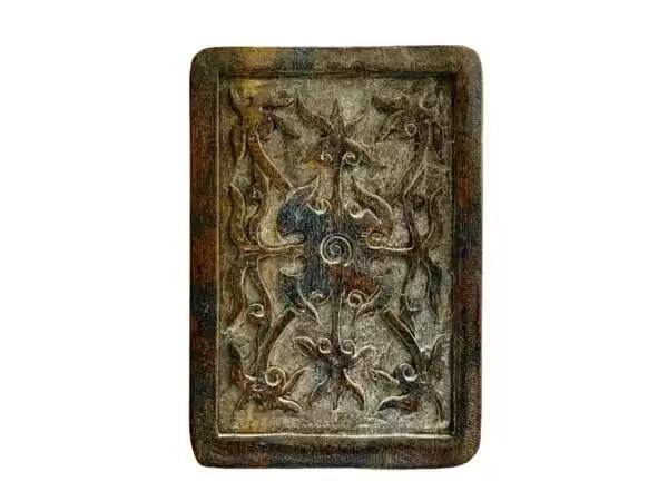 Tattoo Ink Block (140 x 95 mm) Tribal Art Body Piercing Statue Figure Figurine Borneo