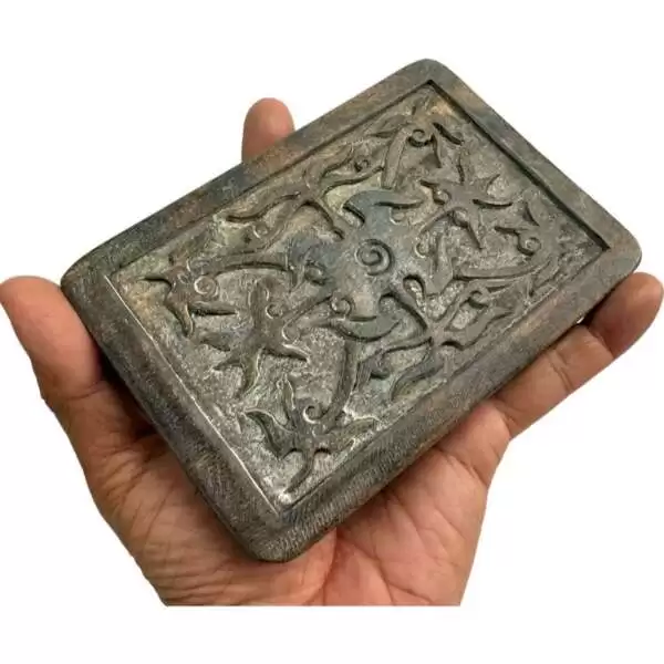 Tattoo Ink Block (140 x 95 mm) Tribal Art Body Piercing Statue Figure Figurine Borneo