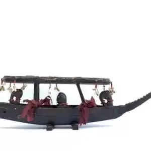 Crocodile Boat 500mm Shaman Miniature Vessel Native Tribal Primitive Figure Statue Sculpture Dayak Borneo