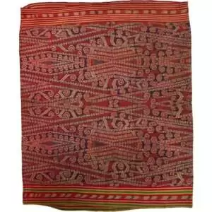 Tribal Clothing 600mm Antique Dancing Skirt Borneo Traditional Dress Ikat Bidang Sarong Lady Garment