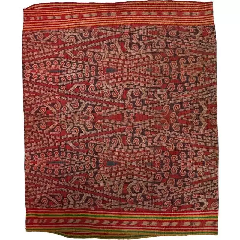 Tribal Clothing 600mm Antique Dancing Skirt Borneo Traditional Dress Ikat Bidang Sarong Lady Garment Tribal Clothing 600mm Antique Dancing Skirt Borneo Traditional Dress Ikat Bidang Sarong Lady Garment