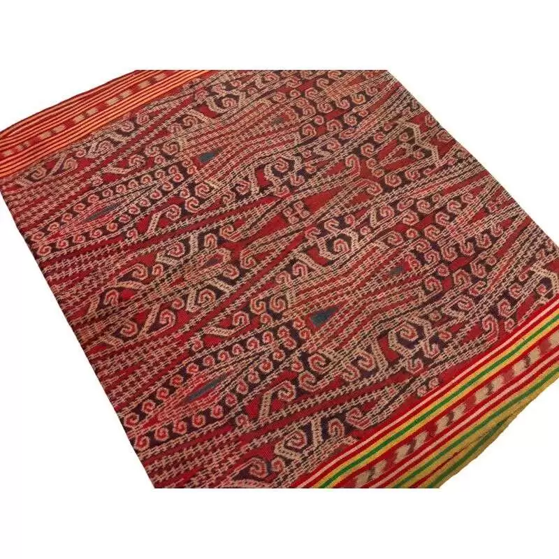 Tribal Clothing 600mm Antique Dancing Skirt Borneo Traditional Dress Ikat Bidang Sarong Lady Garment Tribal Clothing 600mm Antique Dancing Skirt Borneo Traditional Dress Ikat Bidang Sarong Lady Garment