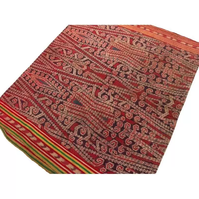Tribal Clothing 600mm Antique Dancing Skirt Borneo Traditional Dress Ikat Bidang Sarong Lady Garment Tribal Clothing 600mm Antique Dancing Skirt Borneo Traditional Dress Ikat Bidang Sarong Lady Garment