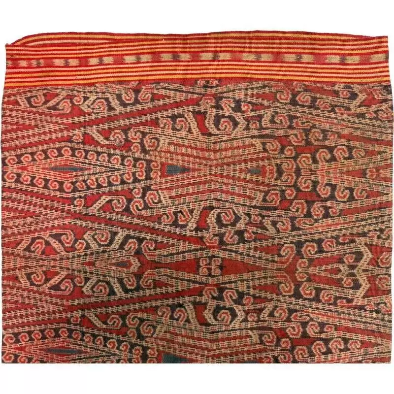 Tribal Clothing 600mm Antique Dancing Skirt Borneo Traditional Dress Ikat Bidang Sarong Lady Garment Tribal Clothing 600mm Antique Dancing Skirt Borneo Traditional Dress Ikat Bidang Sarong Lady Garment