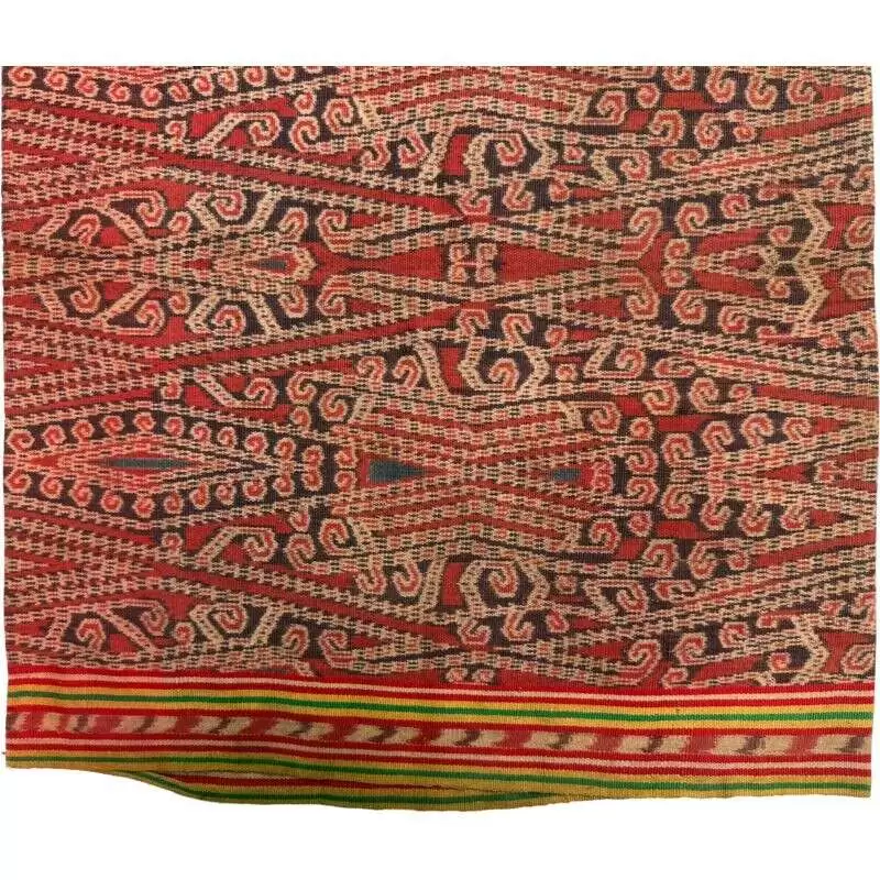 Tribal Clothing 600mm Antique Dancing Skirt Borneo Traditional Dress Ikat Bidang Sarong Lady Garment Tribal Clothing 600mm Antique Dancing Skirt Borneo Traditional Dress Ikat Bidang Sarong Lady Garment