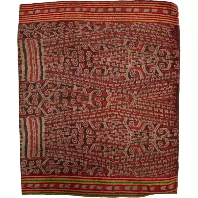 Tribal Clothing 600mm Antique Dancing Skirt Borneo Traditional Dress Ikat Bidang Sarong Lady Garment Tribal Clothing 600mm Antique Dancing Skirt Borneo Traditional Dress Ikat Bidang Sarong Lady Garment