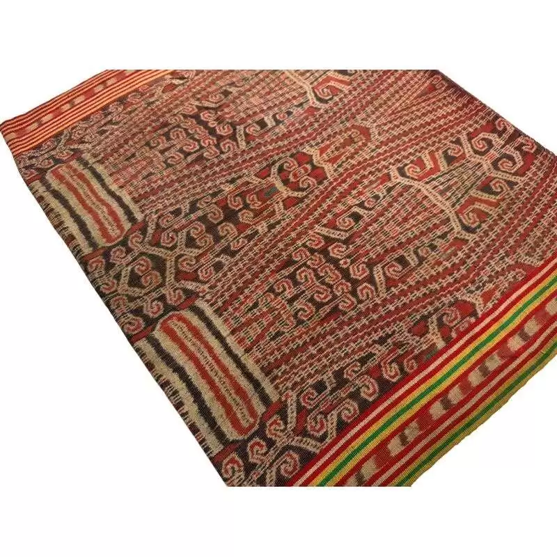 Tribal Clothing 600mm Antique Dancing Skirt Borneo Traditional Dress Ikat Bidang Sarong Lady Garment Tribal Clothing 600mm Antique Dancing Skirt Borneo Traditional Dress Ikat Bidang Sarong Lady Garment