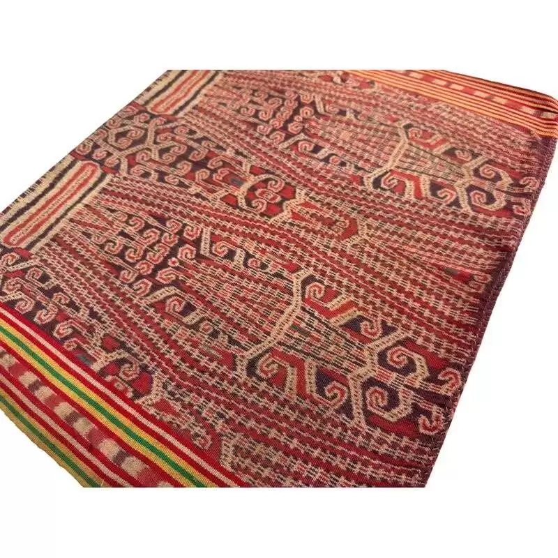 Tribal Clothing 600mm Antique Dancing Skirt Borneo Traditional Dress Ikat Bidang Sarong Lady Garment Tribal Clothing 600mm Antique Dancing Skirt Borneo Traditional Dress Ikat Bidang Sarong Lady Garment
