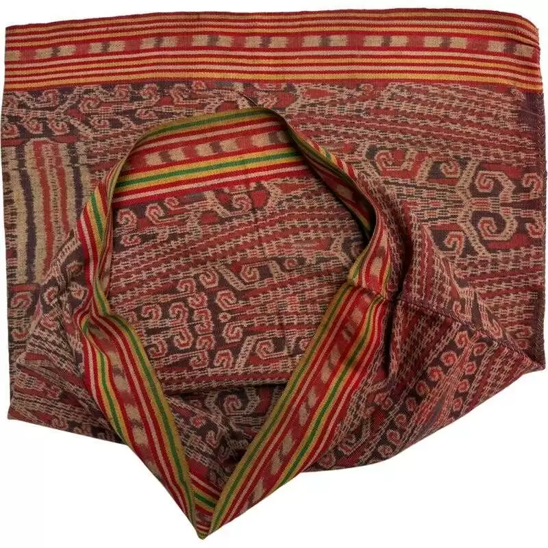 Tribal Clothing 600mm Antique Dancing Skirt Borneo Traditional Dress Ikat Bidang Sarong Lady Garment Tribal Clothing 600mm Antique Dancing Skirt Borneo Traditional Dress Ikat Bidang Sarong Lady Garment