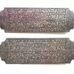 War Shield Borneo 1110mm (One Pair) Armor Guard Wood Carving Wall Deco Office Home Hanging