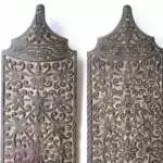 War Shield Borneo 1110mm (One Pair) Armor Guard Wood Carving Wall Deco Office Home Hanging