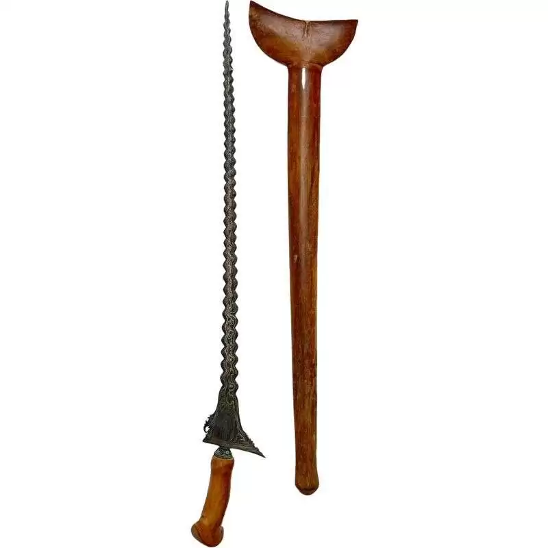 Long Kris Luk 69 Wavy Blade Keris Knife Dagger Sword Arms Samurai Parang Long Kris Luk 69 Wavy Blade Keris Knife Dagger Sword Arms Samurai Parang