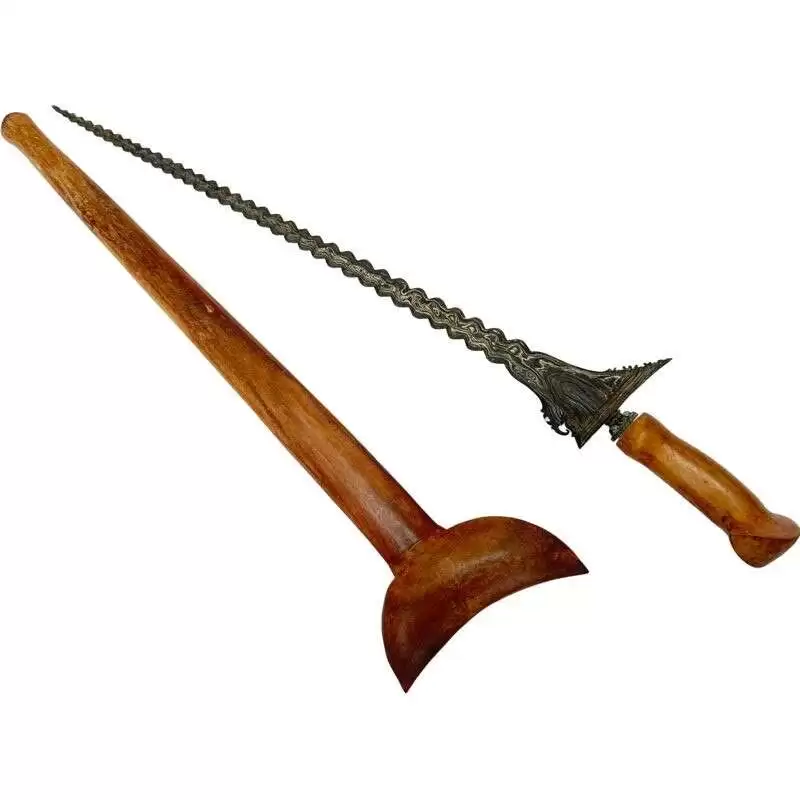 Long Kris Luk 69 Wavy Blade Keris Knife Dagger Sword Arms Samurai Parang Long Kris Luk 69 Wavy Blade Keris Knife Dagger Sword Arms Samurai Parang