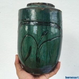 ANTIQUEWINEJARmmStunningGreenChingDynastyPotLiquirPotteryPitcher