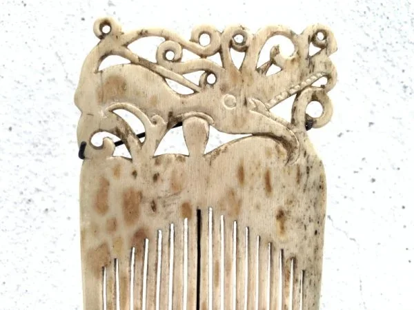 SEA DAYAK 110mm IBAN HEADDRESS Hairpin Comb Crown Dayak Tribal Artifact