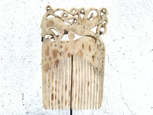SEA DAYAK 110mm IBAN HEADDRESS Hairpin Comb Crown Dayak Tribal Artifact