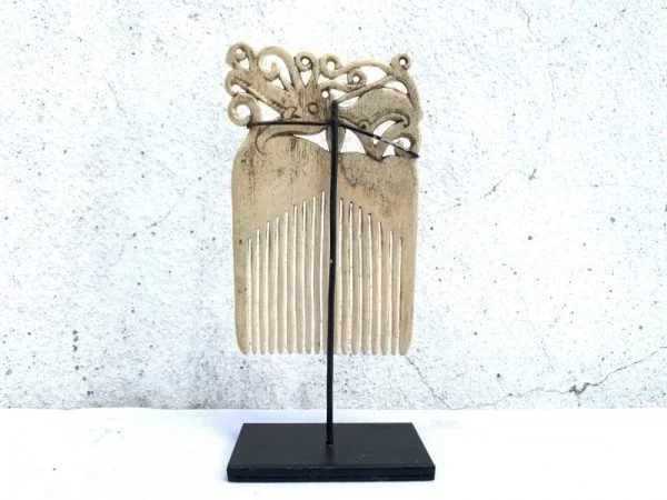 SEA DAYAK 110mm IBAN HEADDRESS Hairpin Comb Crown Dayak Tribal Artifact