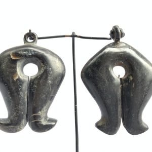 ANTIQUE TRIBAL EARRING (1 Pair) Native Sumba Mamuli Old Jewelry Jewel Ear Weight Body Adornment Artifact