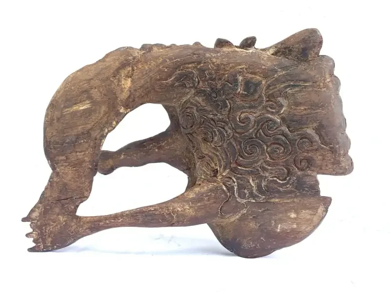 ANTIQUE SCULPTURE 420mm KOI BIRD Ironwood Figure Statue Animal Native Borneo ANTIQUE SCULPTURE 420mm KOI BIRD Ironwood Figure Statue Animal Native Borneo