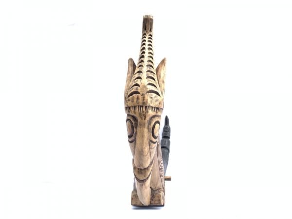 NAGA MORSARANG 440mm CONTAINER Horn Statue Medicine Box Jewelry Chamber Batak #1