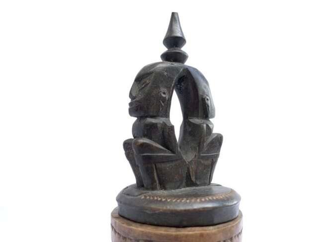 Batak Container Statue Figure Sculpture Chamber Jewelry Medicine Box