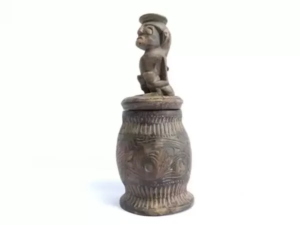 Jewel Box 210mm Batak Jewelry Container Medicine Betel Figurine Statue Tropical Tribe Tribal Asia