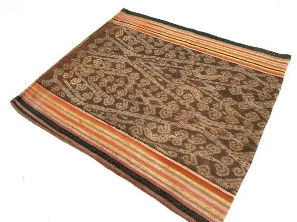 RARE FIREFLY and LEECH Pattern Bidang Dayak Iban Costume Sarong Lady Garment Skirt Dress #321