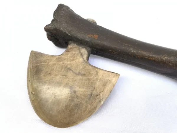 KAPAK JAWA 250mm JAW BONE TRIBAL AXE AX AXES WEAPON Hindu Stone Blade Knife