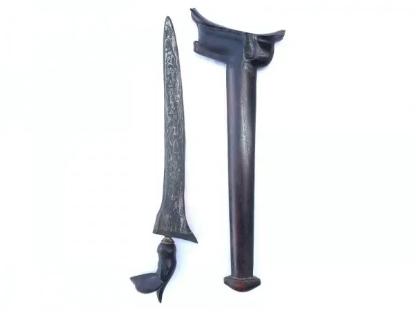 KERIS PALEMBANG 500mm STRAIGHT BLADE Weapon Knife Dagger Sword Kris Kriss Arms