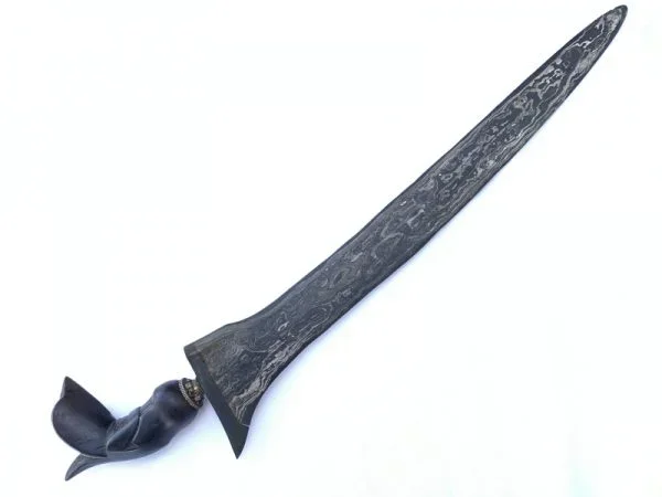 KERIS PALEMBANG 500mm STRAIGHT BLADE Weapon Knife Dagger Sword Kris Kriss Arms