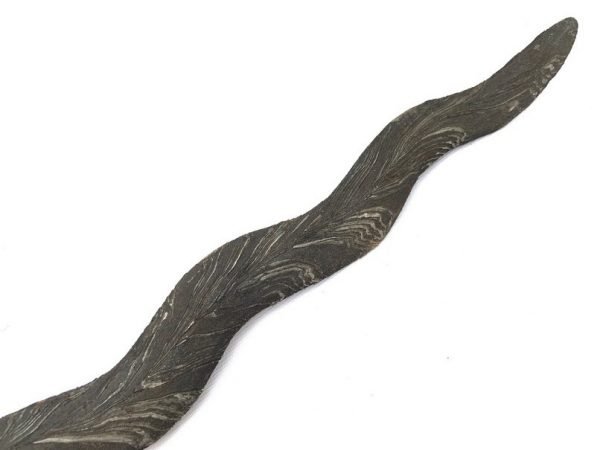 KRIS KNIFE Keris Java: Rare Pamor Cock Feather / Bulu Ayam (Good For Leadership) Kriss Sword Dagger Martial Art