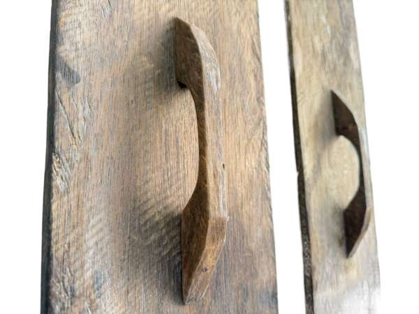 Wooden Armor Shield (One Pair) Tribal Guard Wood Carving Wall Deco Sculpture Open Artwork Borneo