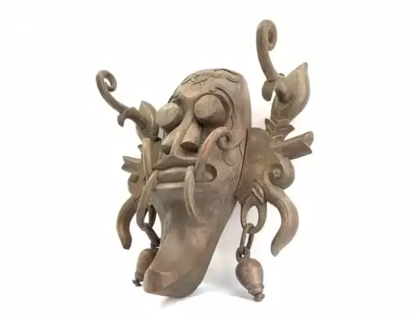 Kenyah Mask 370mm Large Soul Catching Dayak Borneo Art Artwork Wall Hanging Deco