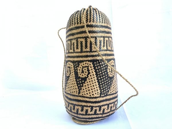 BRAND NEW Ajat / Native BASKET Woven Sling Bag Backpack Camping Traditional #4