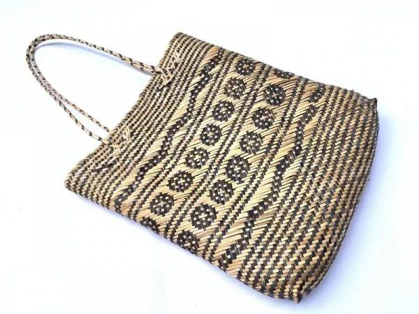SHOULDER Traditional rattan handbag 350mm Rectangular Tote Ajat Weaving Handmade Tribal #3