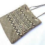 SHOULDER BAG 350x290mm Rectangular Tote Handbag Ajat traditional rattan bag Weaving Handmade Tribal #4