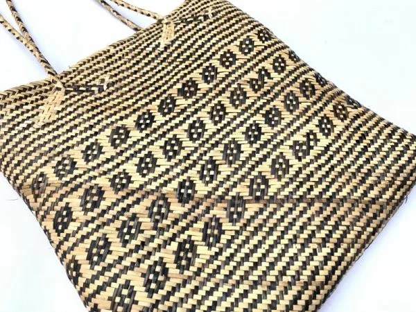 Handmade Rectangular Shoulder Tote Handbag Ajat Weaving Tribal bag