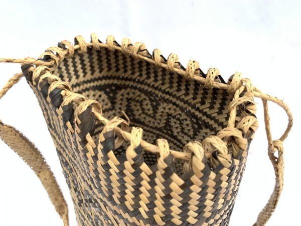 RATTAN AJAT 330mm (Bamboo Shoot Pattern) Handmade Bag Backpack Handbag Tribal Carrier #6