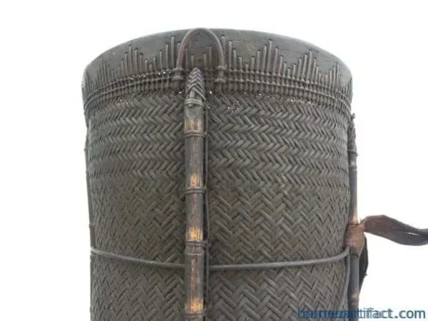 amazingbeautyxxxlmmoldbasketborneotribalbakullanggitdayakbackpackbagfiberart