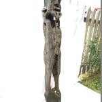 WEATHERED GUARDIAN STATUE 1.4meter Massive Eroded Dayak antique Figure Sculpture Outdoor Yard Garden Tribal Art