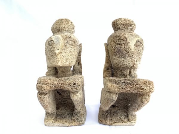 LETI INDONESIA (XXXL 1 Pair) SCULPTURE Statue Figure Figurine Tribal Art Asia Oceanic Artifact