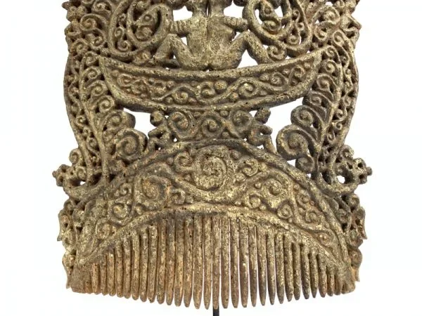SPECTACULAR HEADDRESS (XXXXL 350mm On Stand) TRIBAL crown jewellery Indonesia Comb Hairpin Artifact Asia Asian Culture