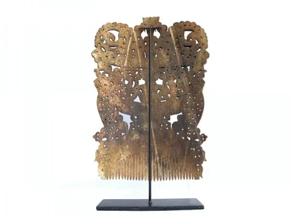 SPECTACULAR HEADDRESS (XXXXL 350mm On Stand) TRIBAL crown jewellery Indonesia Comb Hairpin Artifact Asia Asian Culture